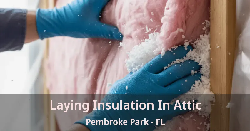 Laying Insulation In Attic Pembroke Park - FL